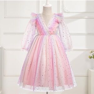 Pink and Purple Kids Dress